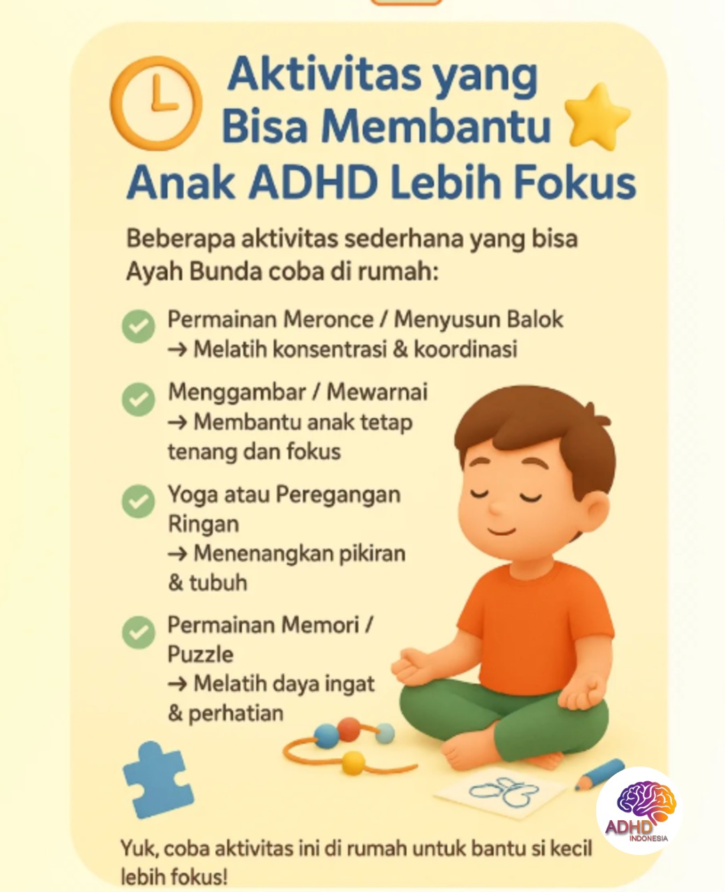 Pendekatan Edukatif yang Tepat untuk Anak ADHD di Kabupaten Siau Tagulandang Biaro